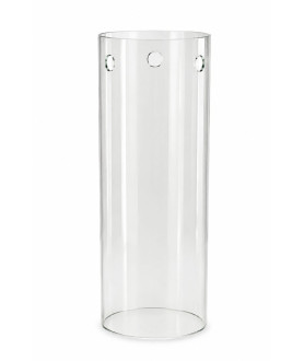 300mm Clear Glass Cylinder Shade with 135mm Diameter and 3 Hole for Fitting 300mm Clear Glass Cylinder Shade with 135mm Diameter and 3 Hole for Fitting