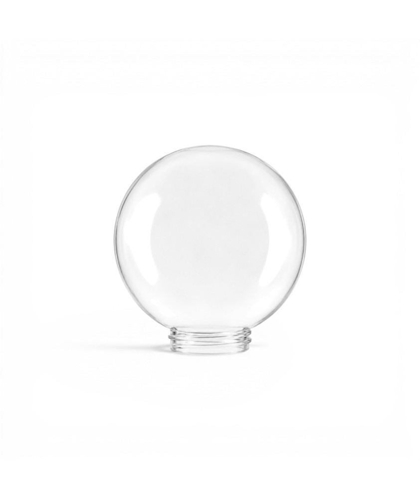 150mm Clear Acrylic Globe with 82mm Screw Neck - POA 150mm Clear Acrylic Globe with 82mm Screw Neck - POA