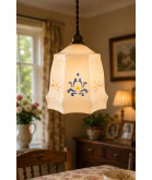 Octagonal Vintage Shade (Shade only or Pendant)