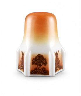 Vintage Orange Shade (Shade only or Pendant)