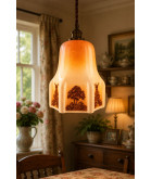 Vintage Orange Shade (Shade only or Pendant)