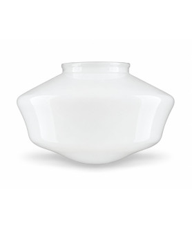 Opal School House Ceiling Light Shade – Art Deco Style with 150mm Fitter Neck