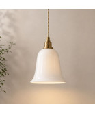 195mm Gloss Opal Diffusers Light Shade with 30mm Fitter Hole