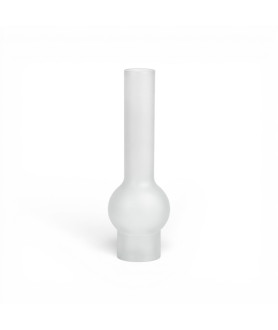 65mm Matador 20 Line Oil Lamp Chimney with Satin Finish