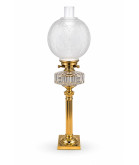 100mm Base Oil Lamp Globe Floral Double Wick Lamp 100mm Base Oil Lamp Globe Floral Double Wick Lamp