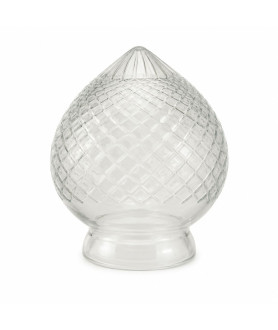 Large Crystal Cut Acorn Light Shade with 154mm Fitter Neck