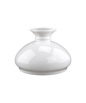 182mm Base Opal Vesta Oil Lamp Shade 