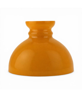 245mm Base Cognac Aladdin Oil Lamp Dome