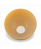 245mm Base Cognac Aladdin Oil Lamp Dome