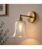 Crystal Light Shade with Hand Cut Pattern and 28mm Fitter Hole (clear or frosted)