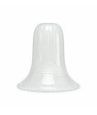 Crystal Cut Bell Light Shade with Basket Weave Pattern and 28mm Fitter Hole (Clear or Frosted)