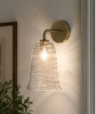 Half Frosted Tulip Light Shade with 30-33mm Fitter Hole