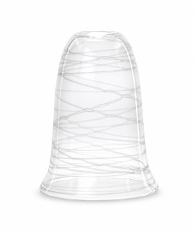 Half Frosted Tulip Light Shade with 30-33mm Fitter Hole