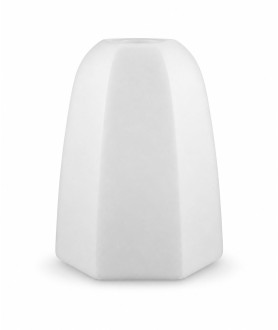 Hexagonal Frosted Light Shade with 30mm Fitter Hole