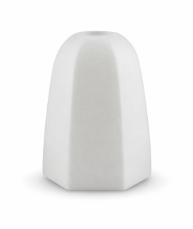 Hexagonal Matt Opal Light Shade with 30mm Fitter Hole