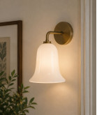 Opal Tulip Light Shade with 28mm Fitter Hole