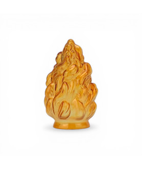 195mm Art Deco Amber Empire Torch Light Shade with 80mm Fitter Neck 195mm Art Deco Amber Empire Torch Light Shade with 80mm Fitter Neck