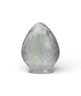 Pinestar Clear Glass Acorn Light Shade with 80mm Fitter Neck