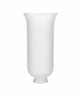 225mm Hurricane Glass Shade with 54mm Base (Internally Frosted)