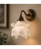 Satin Frilled Tulip Light Shade With 55mm Fitter Neck