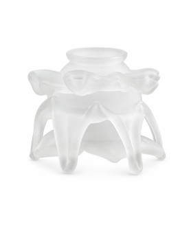Satin Frilled Tulip Light Shade With 55mm Fitter Neck