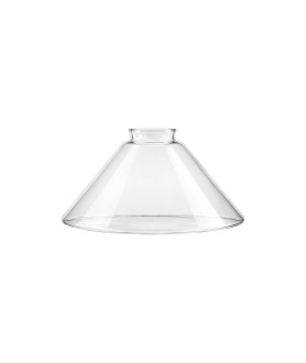 245mm Clear Coolie Light Shade with 57mm Fitter Neck (Clear or Frosted)