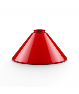 295mm Red Coolie Light Shade with 57mm Fitter Neck