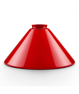 345mm Red Coolie Light Shade with 57mm Fitter Neck