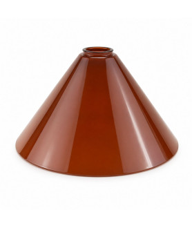 345mm Dark Cognac Coolie Light Shade with 57mm Fitter Neck