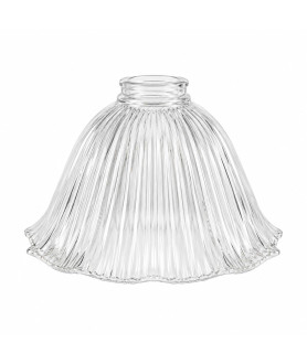 225mm Prismatic Frilled Light Shade with 55-57mm Fitter Neck 225mm Prismatic Frilled Light Shade with 55-57mm Fitter Neck