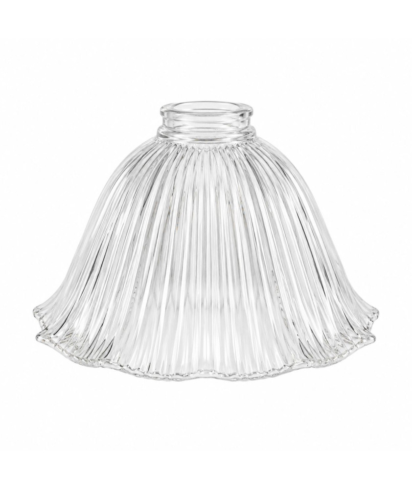 225mm Prismatic Frilled Light Shade with 55-57mm Fitter Neck 225mm Prismatic Frilled Light Shade with 55-57mm Fitter Neck