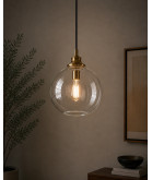 250mm Clear Glass Globe Shade with 42mm Fitter Hole & 80mm Second Hole