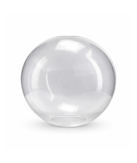250mm Clear Glass Globe Shade with 42mm Fitter Hole & 80mm Second Hole 250mm Clear Glass Globe Shade with 42mm Fitter Hole & 80mm Second Hole