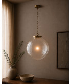 400mm Clear Globe Shade with 140mm Fitter Neck 