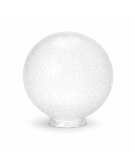 200mm Art Deco Crackle Globe Shade with 80mm Fitter Neck (Clear or Frosted) 200mm Art Deco Crackle Globe Shade with 80mm Fitter Neck (Clear or Frosted)