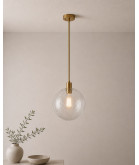 200mm Art Deco Crackle Globe Shade with 80mm Fitter Neck (Clear or Frosted)