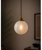 300mm Opal Globe Shade with 100mm Fitter Hole (Matt or Gloss)
