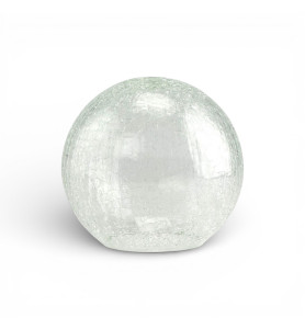 150mm Art Deco Crackle Globe Shade with 80mm Fitter (Clear or Frosted)