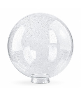300mm Seed‑Bubble Clear Globe Shade with 90mm Fitter Neck