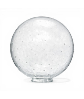 300 mm Bubble‑Textured Clear Globe Shade – 100 mm Fitter Neck