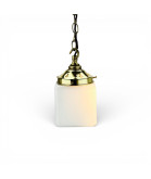 100mm Art Deco Opal Cube Shade with 80mm Fitter Neck (Square)