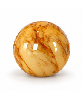 150mm Art Deco Marbled Globe Shade with 80mm Fitter Hole (Gloss or Matt)