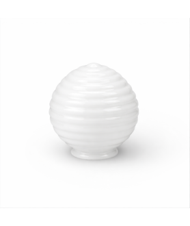 150mm Opal Ribbed Globe Shade with 80mm Fitter Neck
