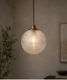 225mm Prismatic Globe Shade with 100mm Fitter Neck
