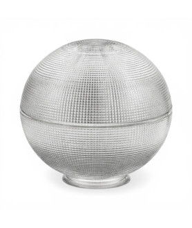 300mm Prismatic Globe Shade with 150mm Fitter Neck (Holophane-style)