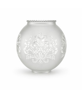 Satin Edged Chandelier Light Shade with Motif small with 50mm Fitter Hole