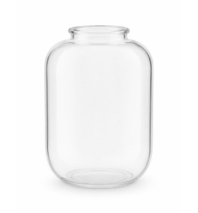 235mm Clear Jar Light Shade with 80mm Fitter Neck