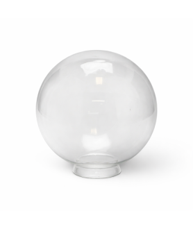 200mm Clear Globe Shade with 80mm Fitter Neck (Clear or Frosted)