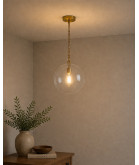 200mm Clear Globe Shade with 80mm Fitter Hole (Clear or Frosted)