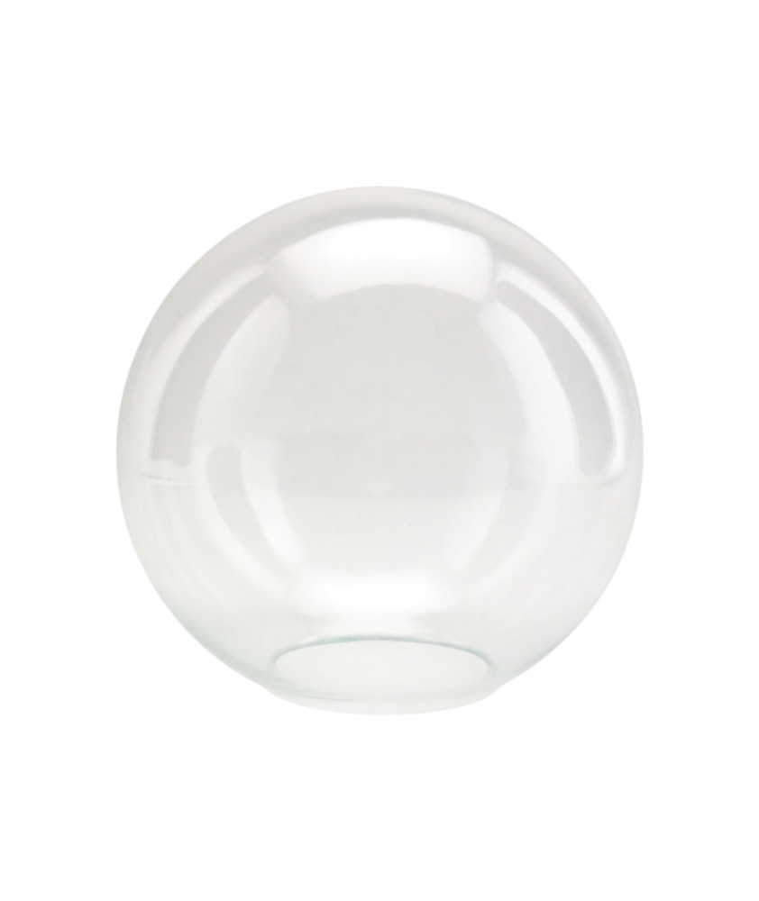 200mm Clear Globe Shade with 80mm Fitter Hole (Clear or Frosted)